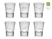 Anglers - Bicchieri Shot con design a tema pesca