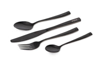 Set di posate in acciaio inox nero per cucina