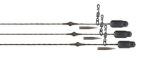 Edges Naturals Heli-Clip Rigs - 50lb Copper Core - 3 pezzi - Terminali Heli pronti all'uso