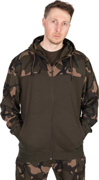 LW Khaki Camo Felpa con Zip Divisa