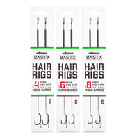 Basix Hair Rigs - Wide Gape - Senza ardiglione