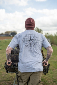 Compass Tee - Grigio Heather