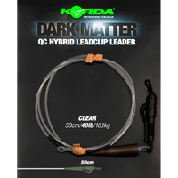 Dark Matter Leader - 50cm - Clip Ibrido QC - 40LB