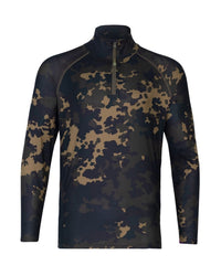 Maglia con zip Kool UPF - Dark Kamo
