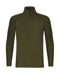 Maglia con zip Kool UPF - Verde oliva scuro