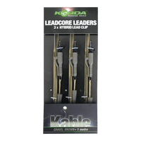 Leadcore Leader - 100cm - Clip di Piombo - 3 pezzi