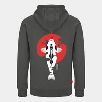 Felpa con cappuccio - Rising Sun - Grigio