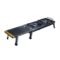 Griglia Cookstation - Edizione Doppia - Pieghevole - Doppio Bruciatore