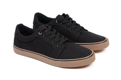 Fox Black Canvas Schoenen
