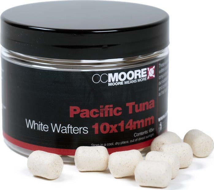 Pacific Tuna - Dumbell Wafters - Hvid - 10x14mm