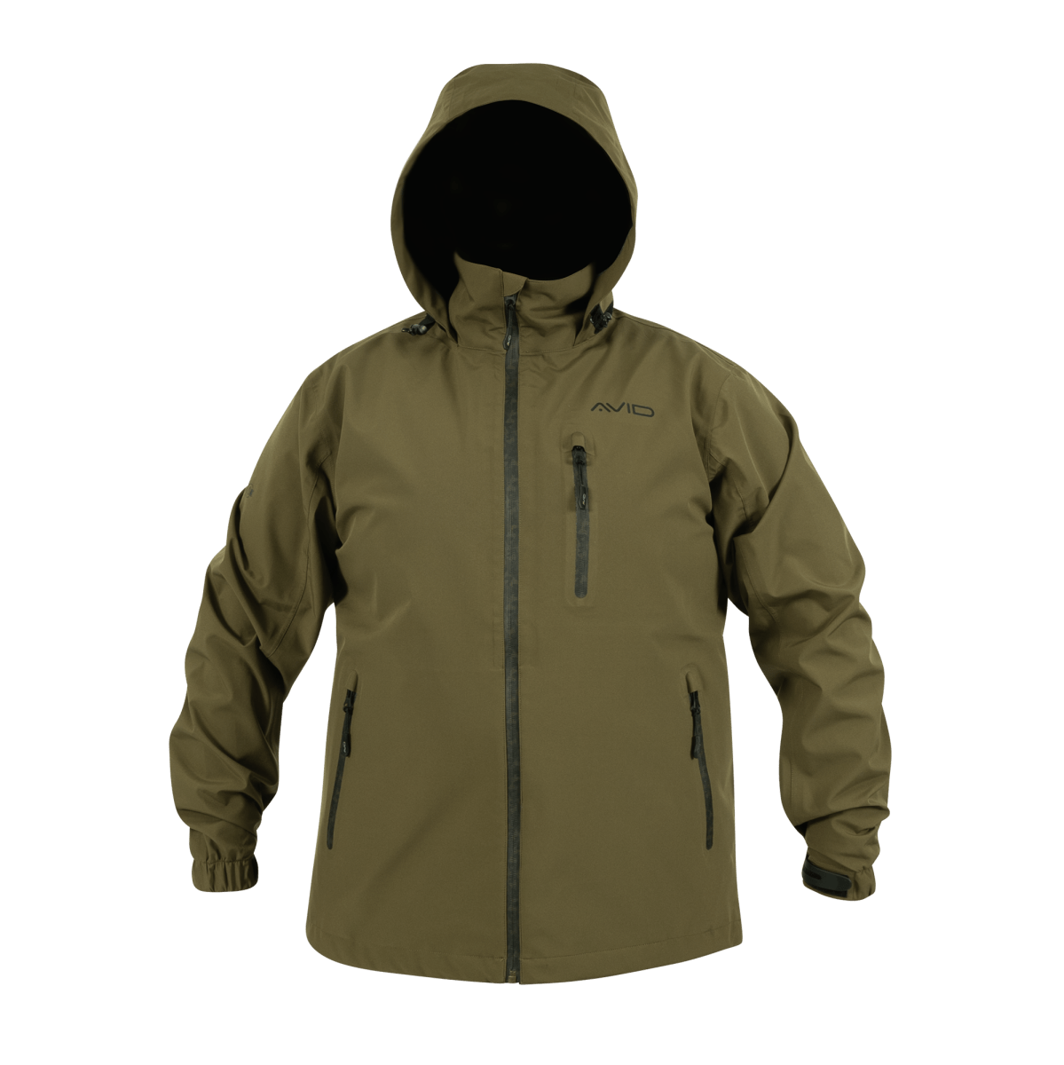 Avid Carp Hydro - Force - Jas - Full Zip - Kaki - Waterdicht - KarperCentrale