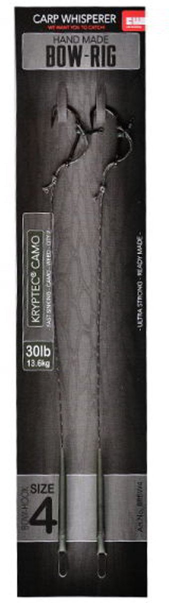 Carp Whisperer Bow Rig - Ready Made - 30lb - Weedy Green - KarperCentrale