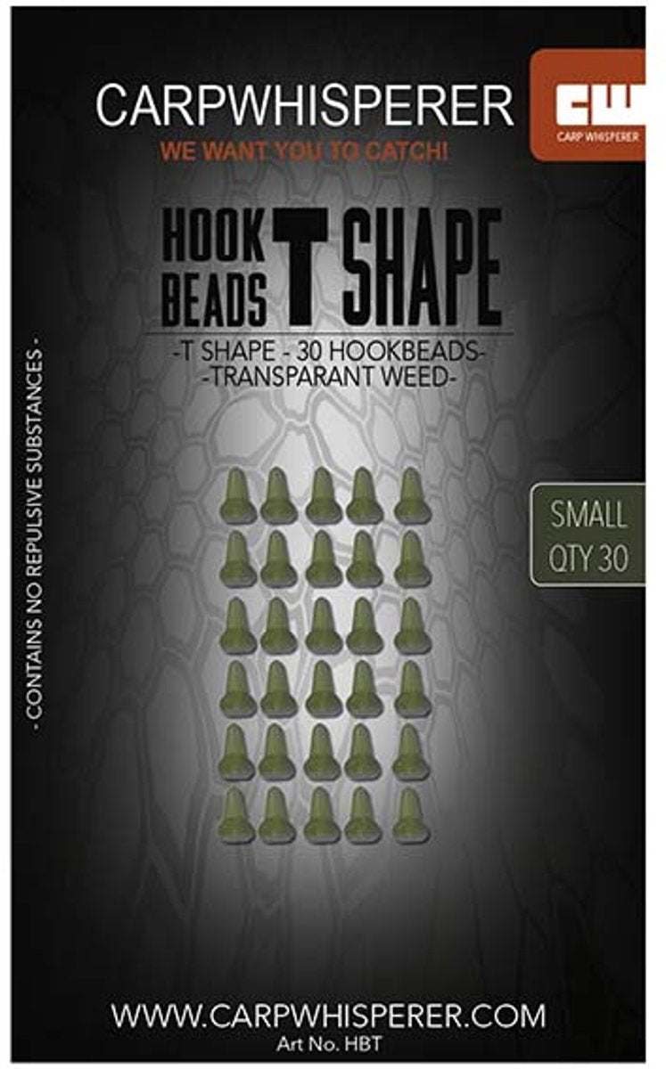 Perline per ami - Forma a T - Verde alghe - 30 pezzi