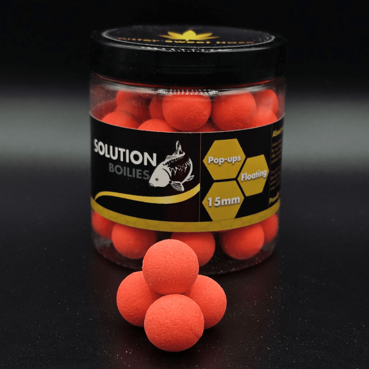 CC Solution Boilies Bitter Sweet Haze - Fluo pop ups - Rood - KarperCentrale