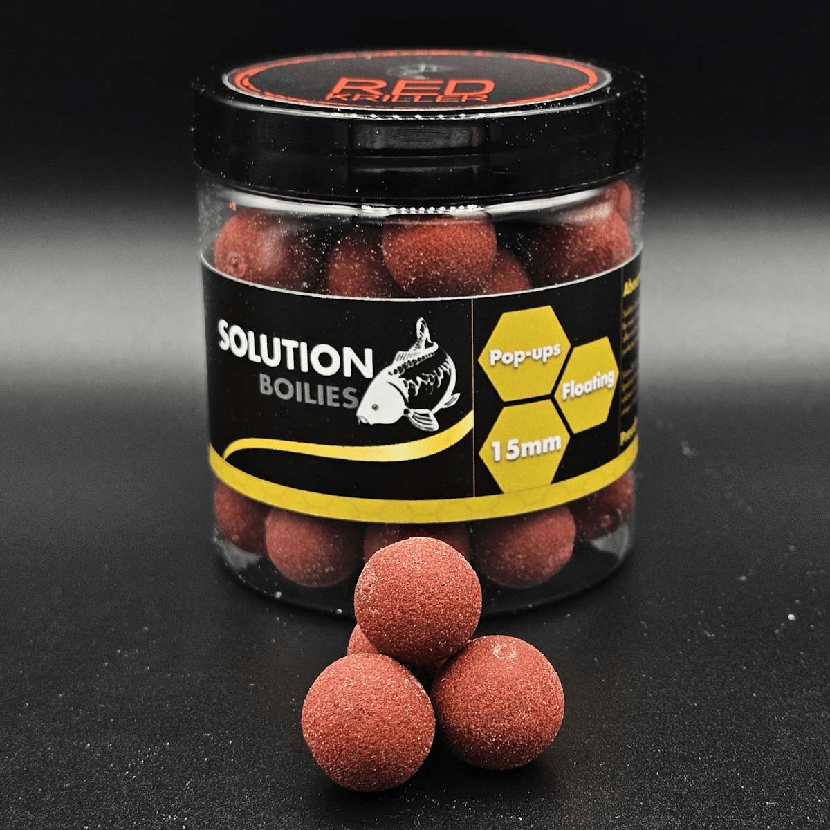 CC Solution Boilies Red Kriller - FS Pop - ups - Rood - 15mm - KarperCentrale