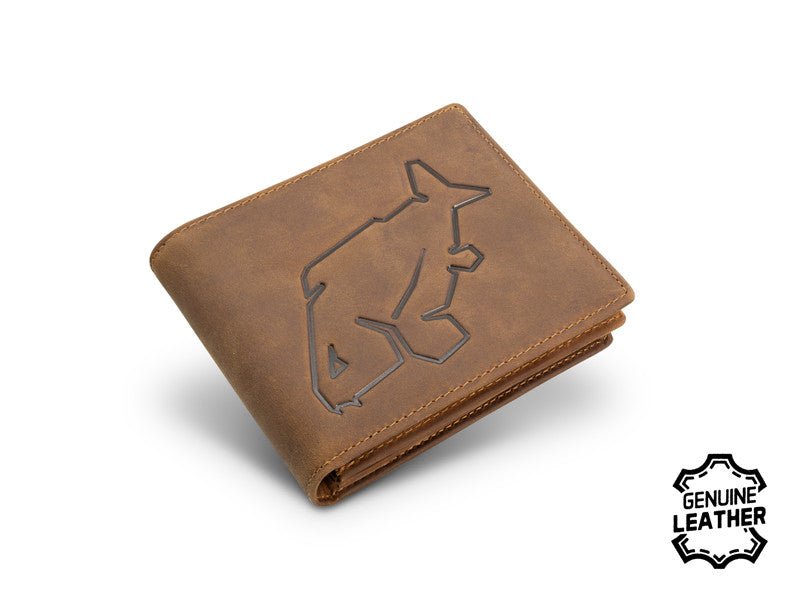 Portafoglio in pelle - Karper Design - Pelle marrone scuro