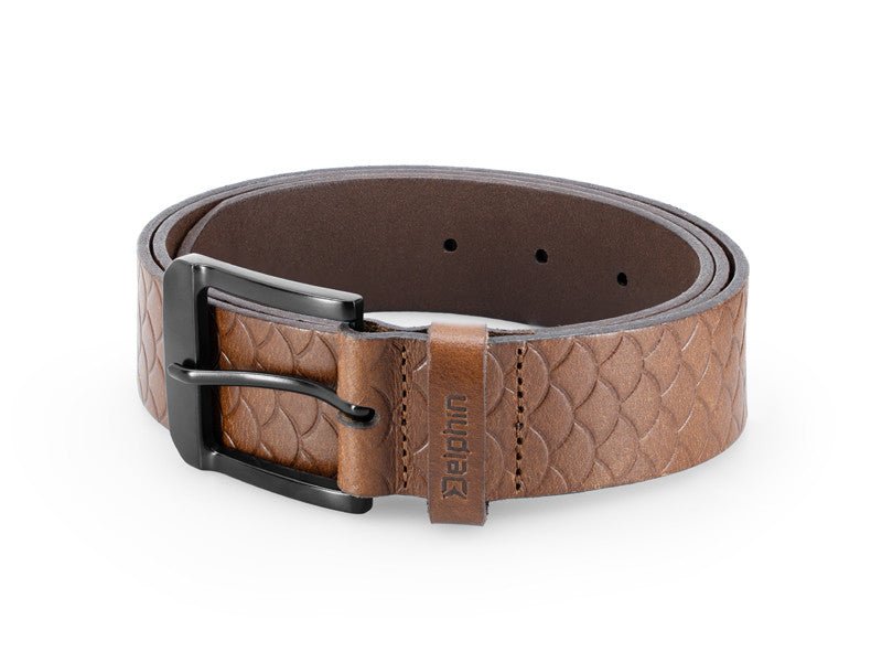 Delphin Leren riem - 'Schubben' - KarperCentrale