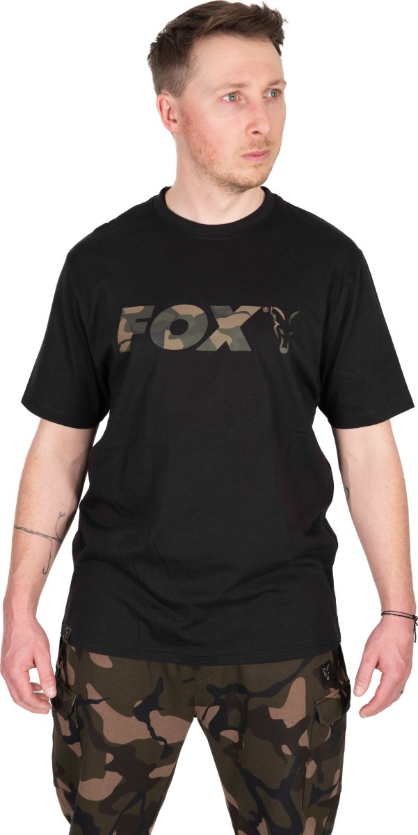 T-shirt con logo Black Camo