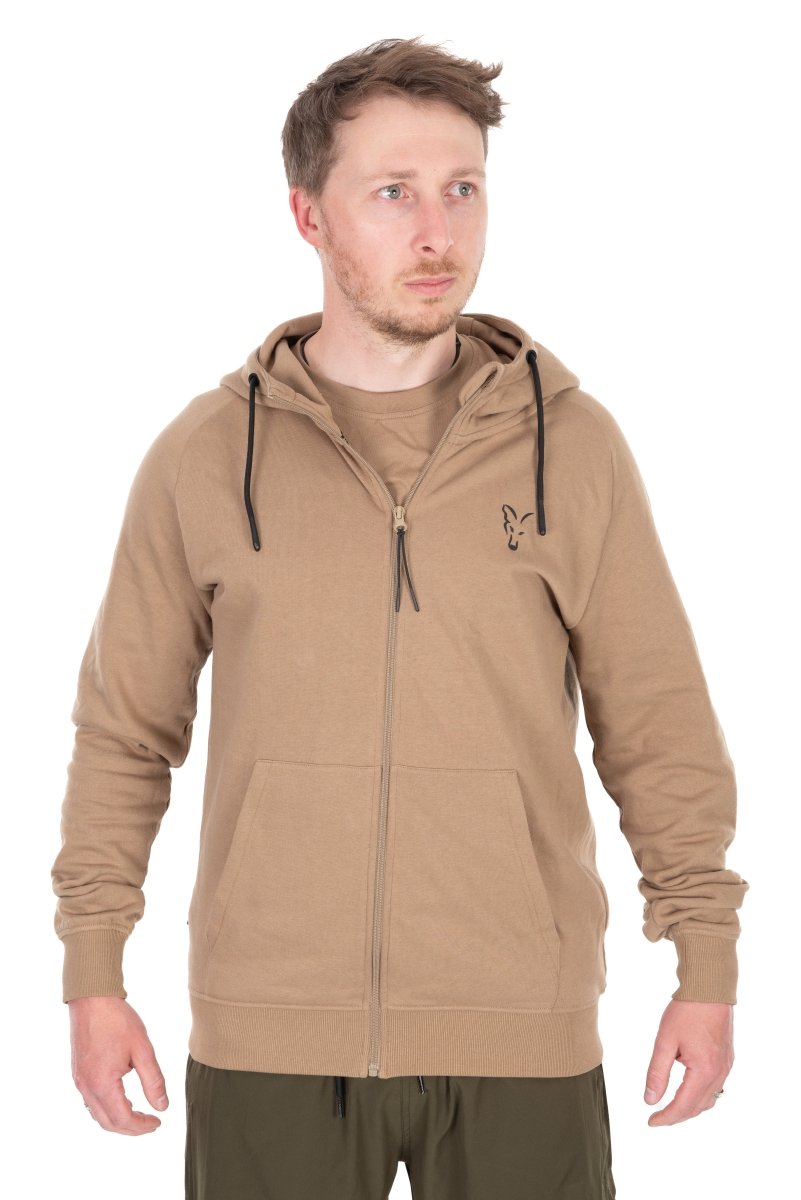 Collezione LW Zip Felpa con Cappuccio Tan Ltd