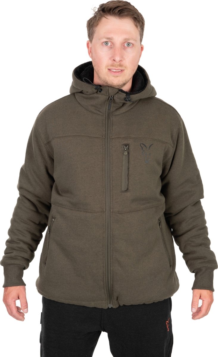 Collezione Sherpa Hoody Verde/Nero