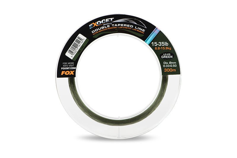 FOX Exocet Pro - Double Tapered Mainline - Low Vis Green - KarperCentrale