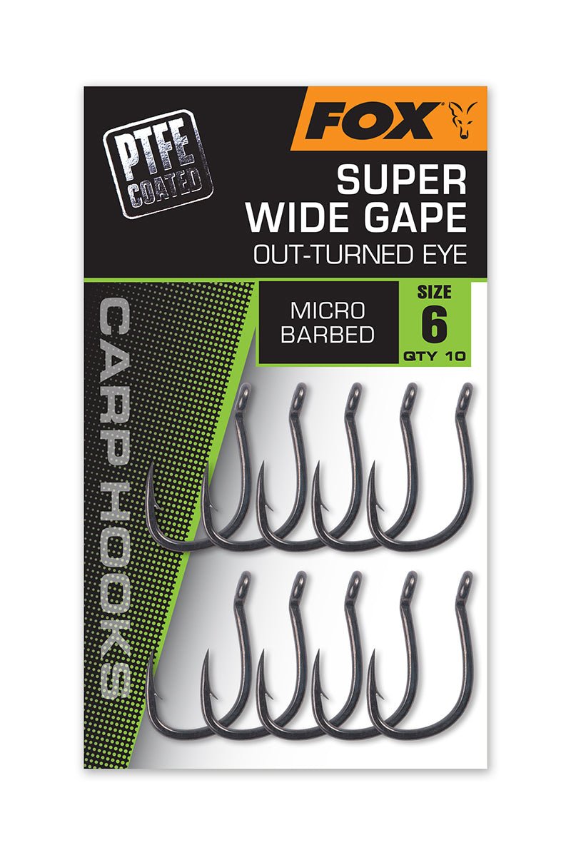 Fox Super Wide Gape - Outturned Eye - PTFE Edition - KarperCentrale