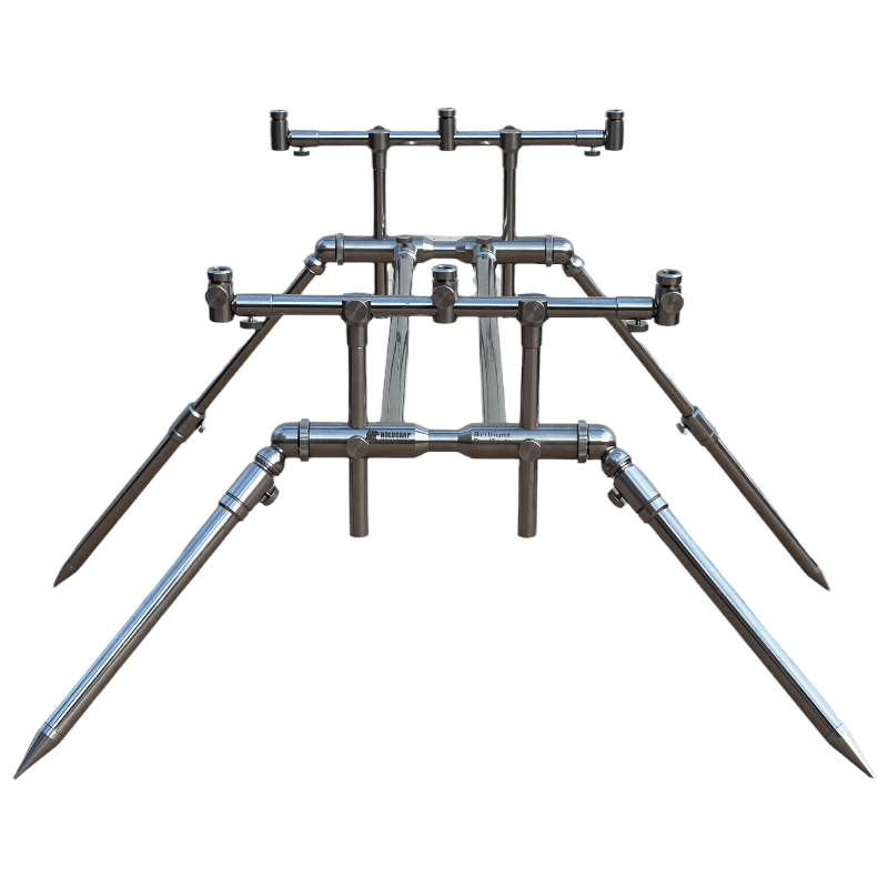 Brilliant RodPod+ - 3 Canne - Acciaio Inossidabile