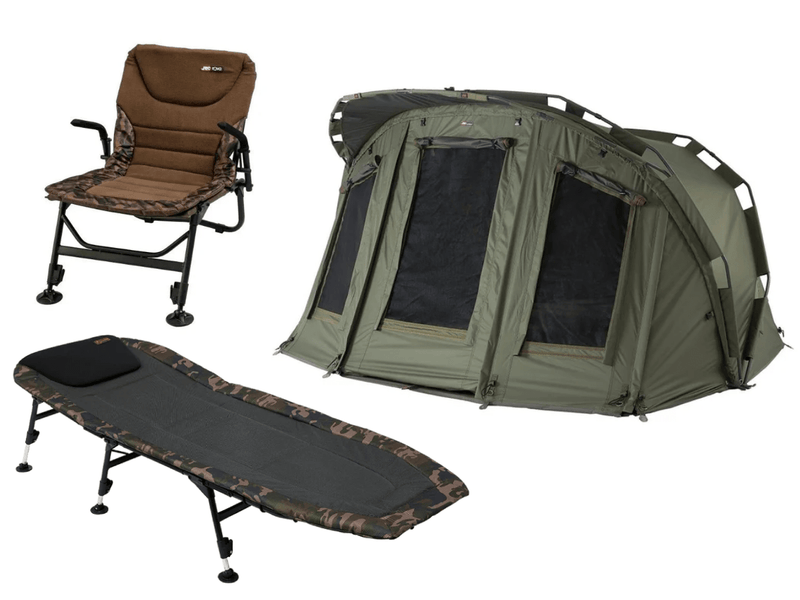 Pacchetto Carpa – Sedia, Bedchair & Bivvy 2 Posti