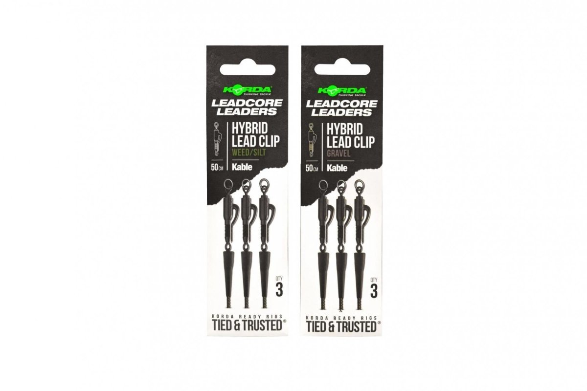 Kable Leadcore Vorfach - 50cm - Hybrid Blei Clip