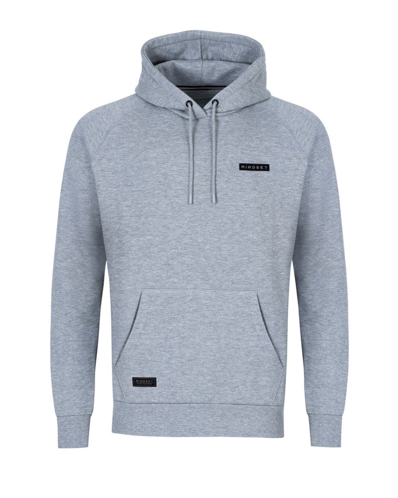 Mindset - Felpa con cappuccio Patch - Grigio melange