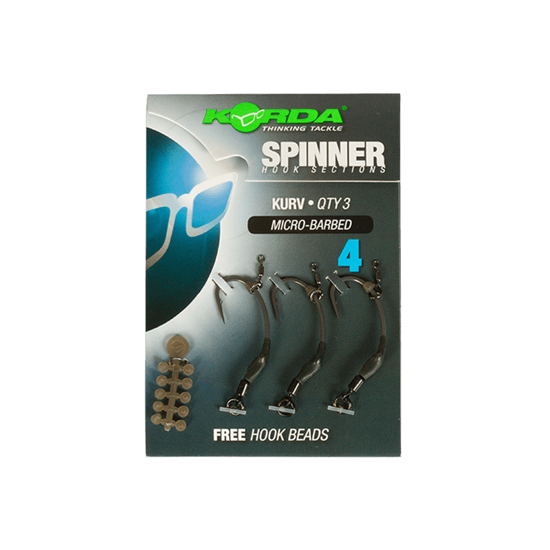 Korda Spinner hook sections - Kurv - Barbless - KarperCentrale