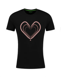 T-shirt donna Love - Nero