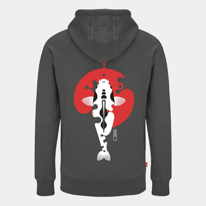 Felpa con cappuccio - Rising Sun - Grigio