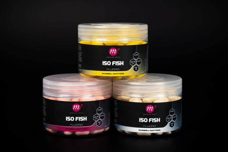 ISO Fish - Fluoro Dumbell Wafters - 12 x 15mm