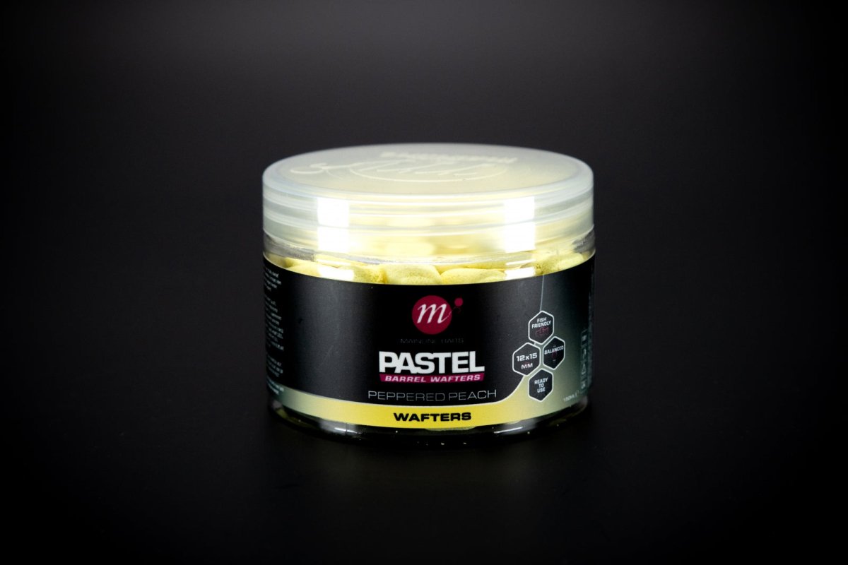 Mainline Peppered Peach - Barrel Wafters - 10 x 14mm - KarperCentrale