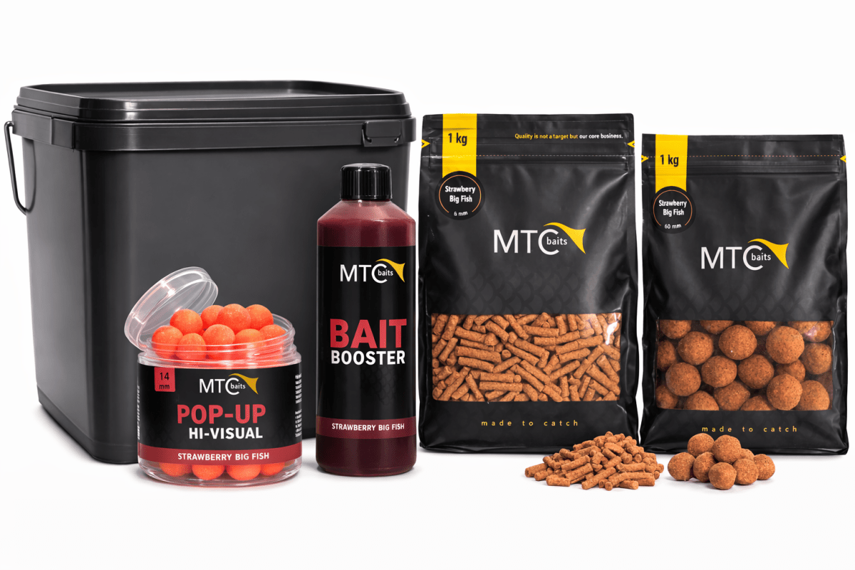 MTC Strawberry Big Fish - Boilie Session Pack - KarperCentrale