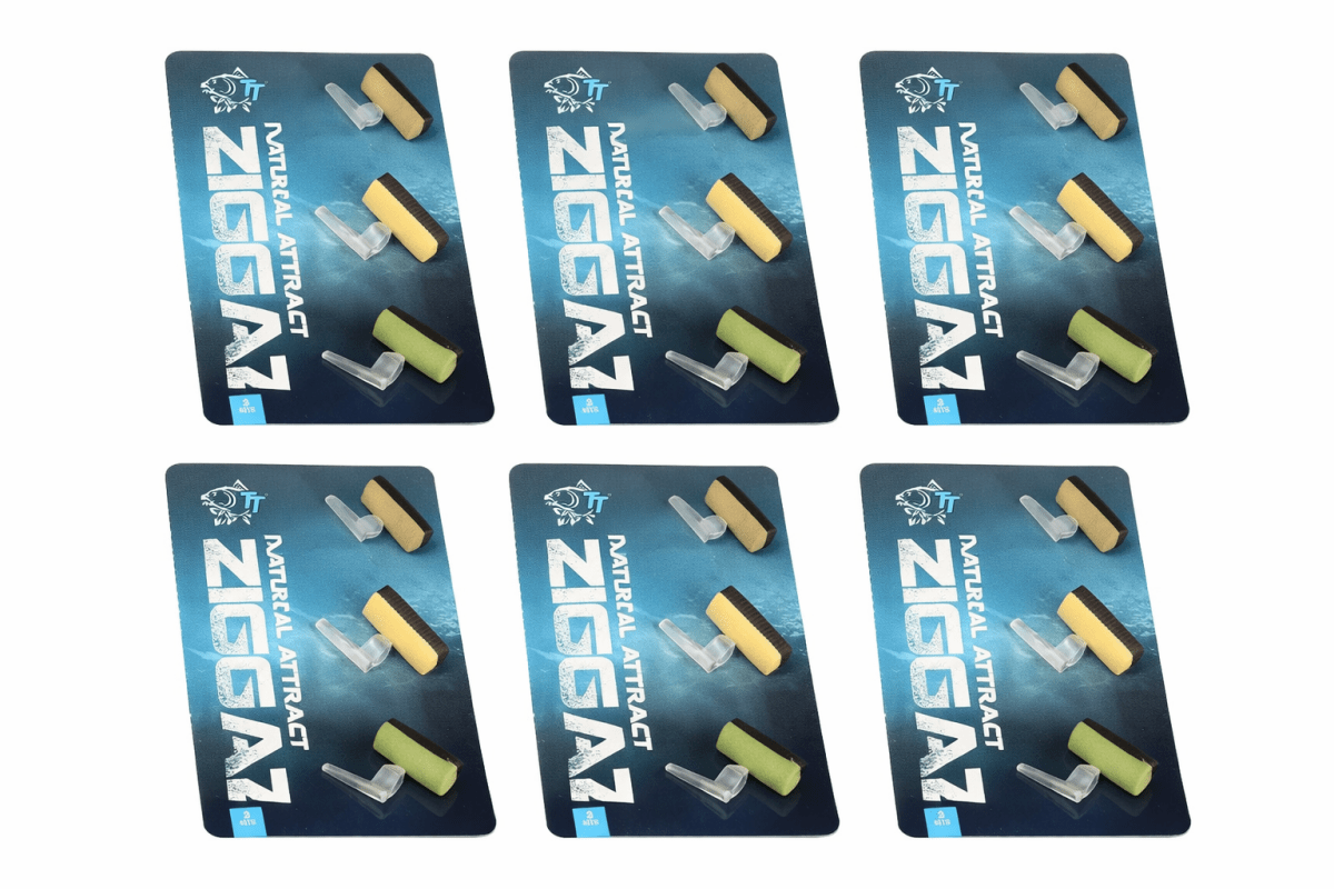 Nash Tackle 6x Natural Attract - Ziggaz + Aligna - Mini Bread Bomb - KarperCentrale