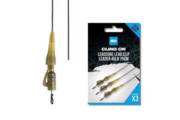 Nash Tackle Ready Tied Leadcore Leader - Lead clip - KarperCentrale