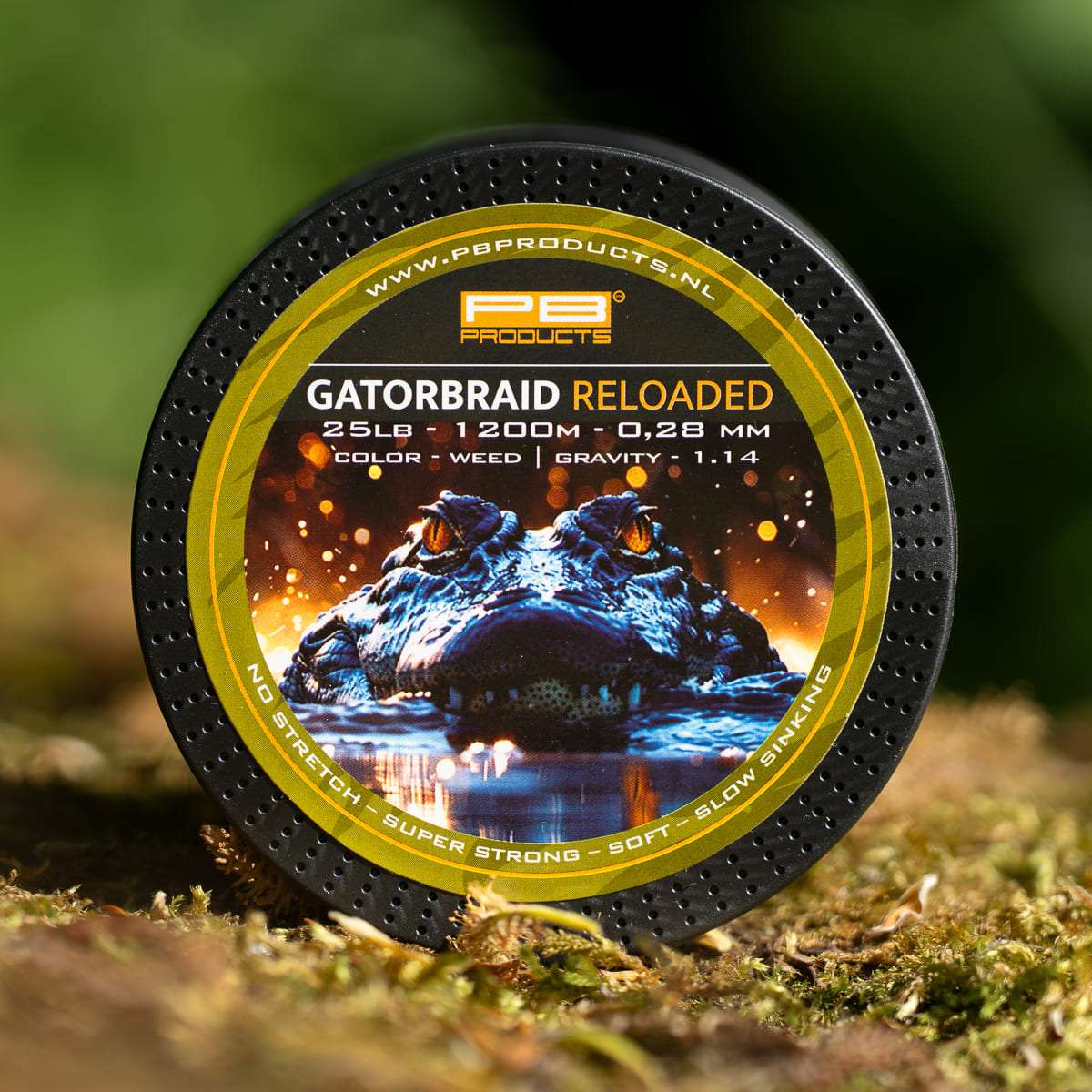 PB Products Gator Braid - RELOADED - 1200M - Weed - KarperCentrale