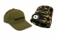 Berretto Camou LED + Cappello Shimano Verde