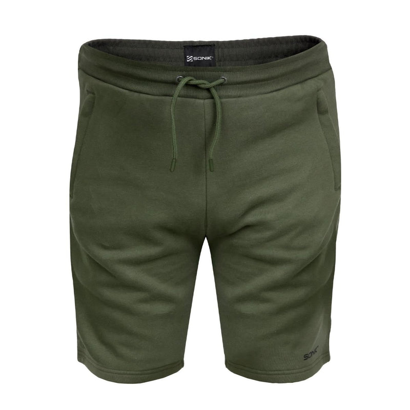 Pantaloncini in Pile Verde