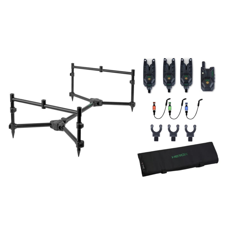 HeroX Kit Pod 3 canne - Pacchetto completo