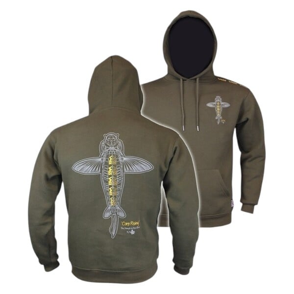 VASS Carp Rising - Hoodie - Khaki Edition - KarperCentrale